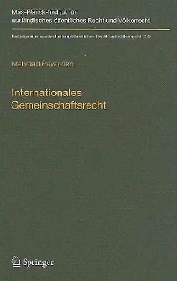 Cover of Internationales Gemeinschaftsrecht