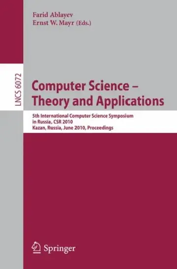 Cover of Computer Science - Theory and Applications