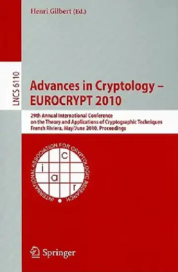 Cover of Advances in Cryptology - EUROCRYPT 2010