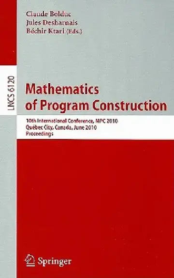 Cover of Mathematics of Program Construction