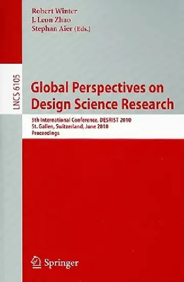 Cover of Global Perspectives on Design Science Research
