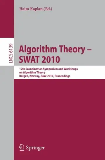 Cover of Algorithm Theory - Swat 2010