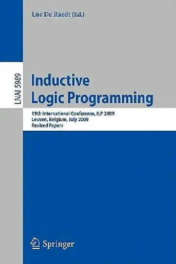 Cover of Inductive Logic Programming