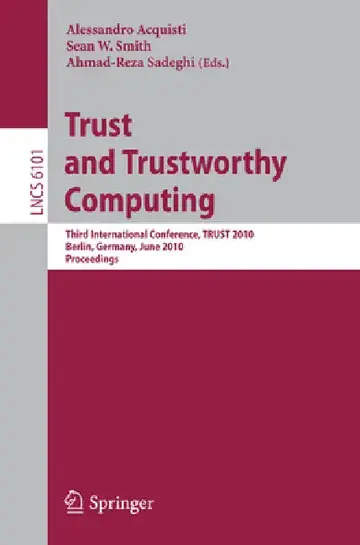 Cover of Trust and Trustworthy Computing