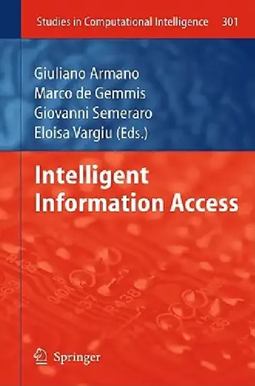 Cover of Intelligent Information Access