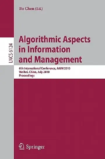 Cover of Algorithmic Aspects in Information and Management