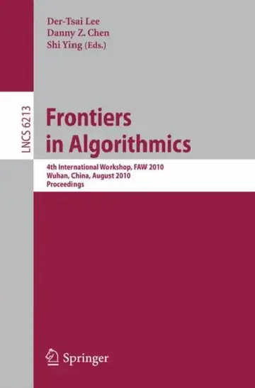 Cover of Frontiers in Algorithms