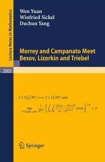 Cover of Morrey and Campanato Meet Besov, Lizorkin and Triebel
