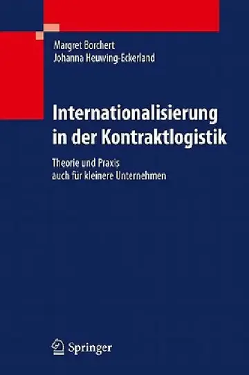 Cover of Internationalisierung in Der Kontraktlogistik