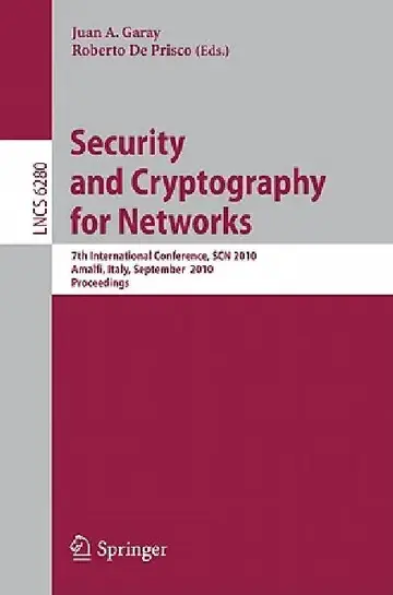 Cover of Security and Cryptography for Networks