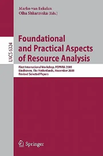 Cover of Foundational and Practical Aspects of Resource Analysis