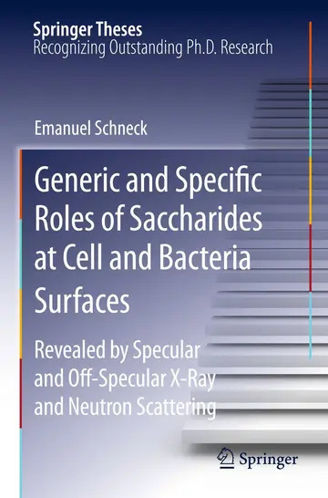 Cover of Generic and Specific Roles of Saccharides at Cell and Bacteria Surfaces