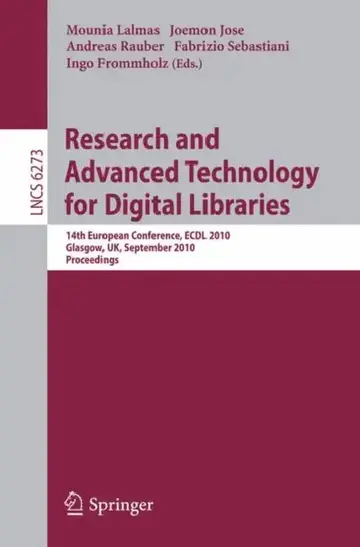 Cover of Research and Advanced Technology for Digital Libraries