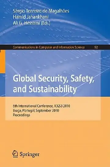 Cover of Global Security, Safety, and Sustainability