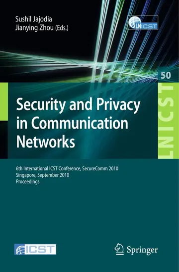 Cover of Security and Privacy in Communication Networks