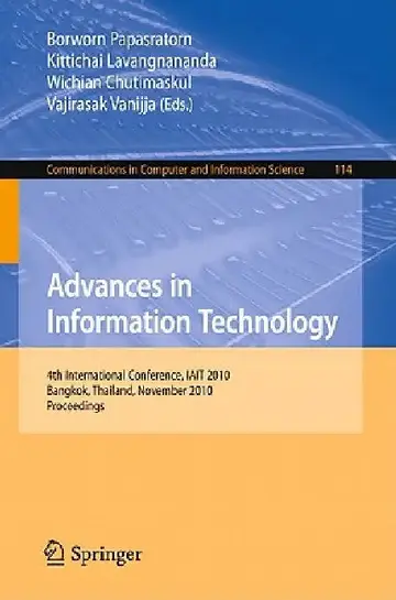Cover of Advances in Information Technology