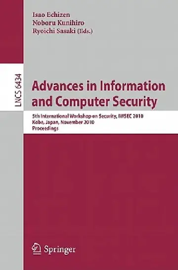 Cover of Advances in Information and Computer Security