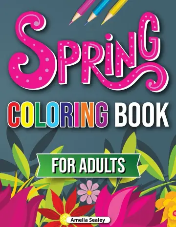 Cover of Spring Coloring Book for Adults