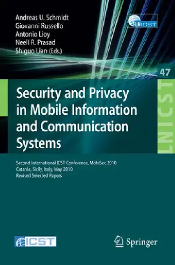 Cover of Security and Privacy in Mobile Information and Communication Systems