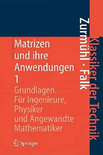 Cover of Matrizen Und Ihre Anwendungen 1