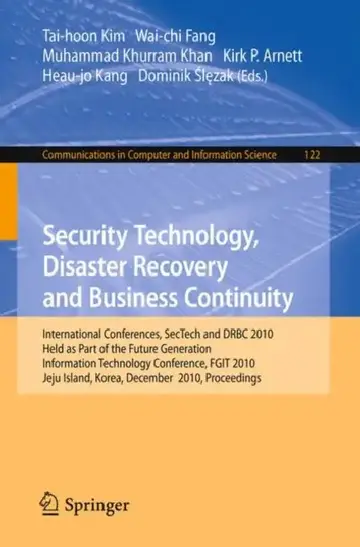 Cover of Security Technology, Disaster Recovery and Business Continuity