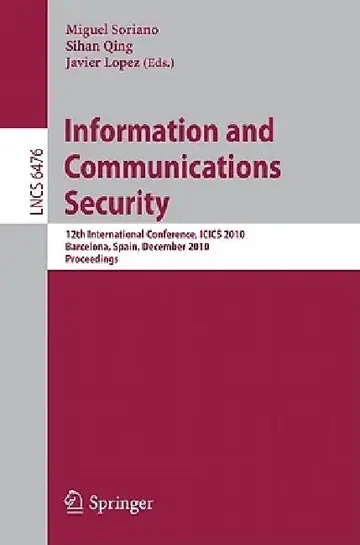 Cover of Information and Communications Security