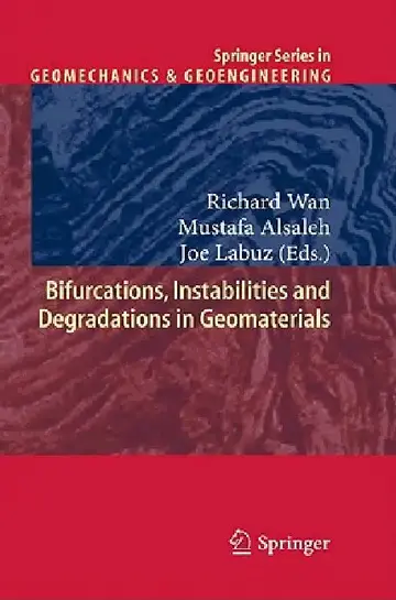 Cover of Bifurcations, Instabilities and Degradations in Geomaterials