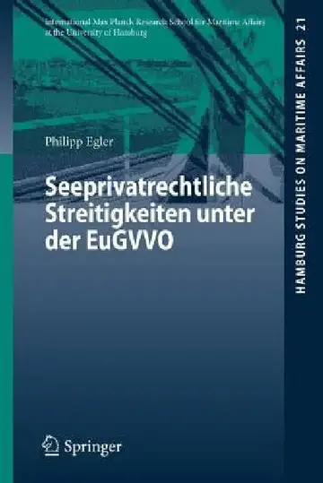 Cover of Seeprivatrechtliche Streitigkeiten Unter Der Eugvvo