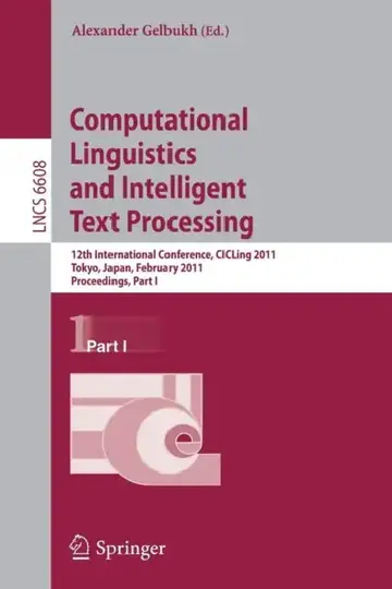 Cover of Computational Linguistics and Intelligent Text Processing
