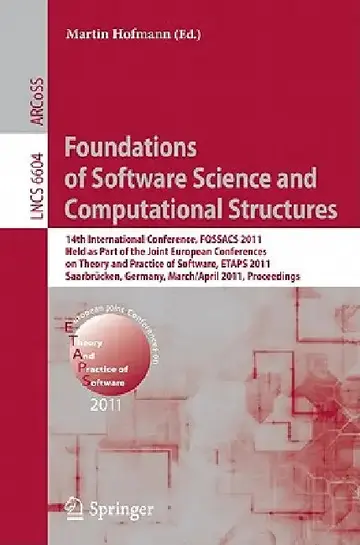 Cover of Foundations of Software Science and Computational Structures