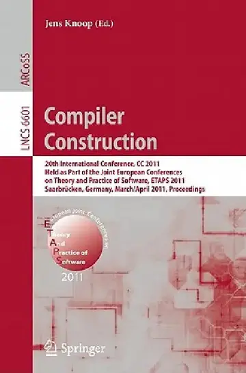 Cover of Compiler Construction