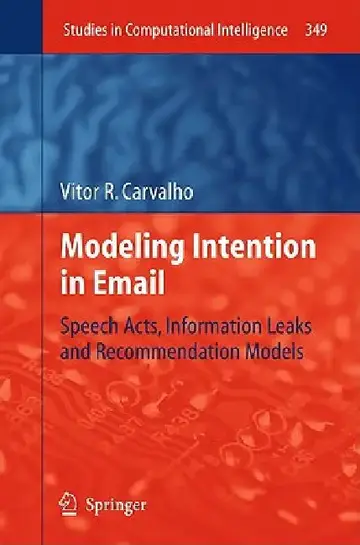 Cover of Modeling Intention in Email