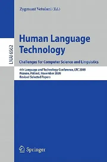 Cover of Human Language Technology. Challenges for Computer Science and Linguistics