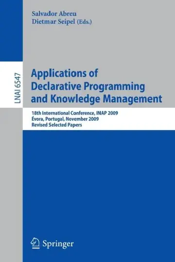 Cover of Applications of Declarative Programming and Knowledge Management