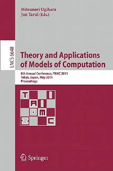 Cover of Theory and Applications of Models of Computation