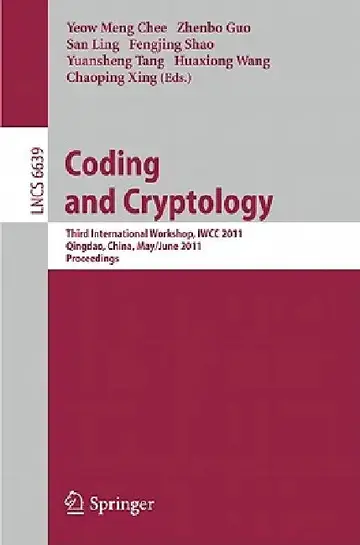 Cover of Coding and Cryptology