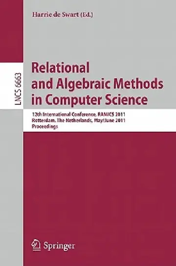 Cover of Relational and Algebraic Methods in Computer Science