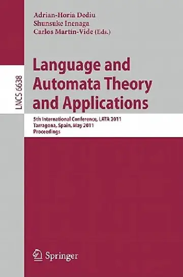 Cover of Language and Automata Theory and Applications