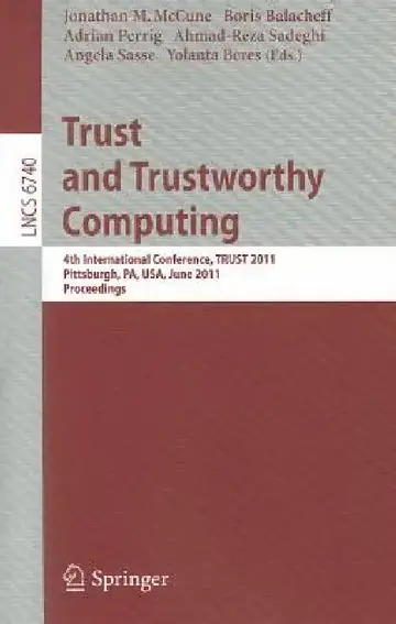 Cover of Trust and Trustworthy Computing