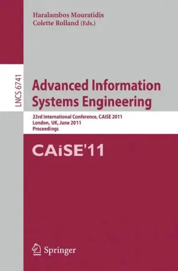 Cover of Advanced Information Systems Engineering