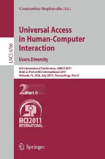 Cover of Universal Access in Human-Computer Interaction. Users Diversity