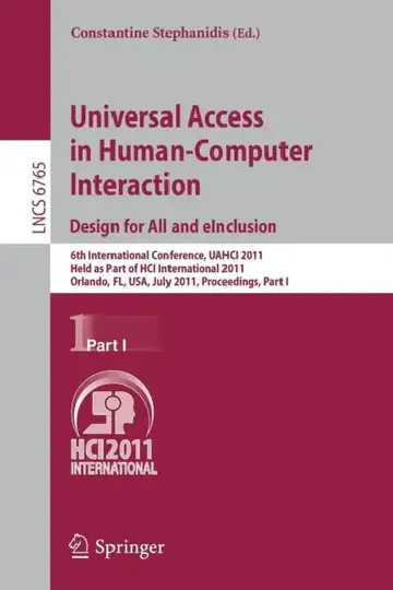 Cover of Universal Access in Human-Computer Interaction. Design for All and Einclusion