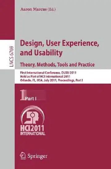 Cover of Design, User Experience, and Usability. Theory, Methods, Tools and Practice