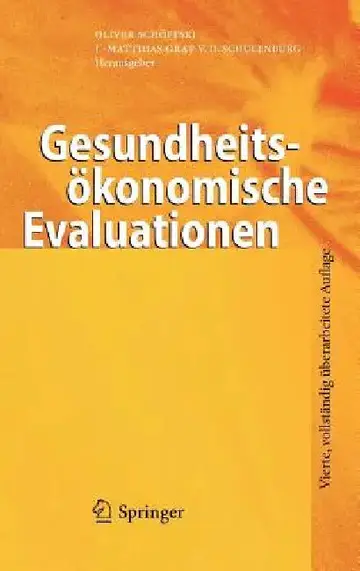 Cover of Gesundheitsökonomische Evaluationen