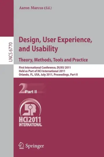 Cover of Design, User Experience, and Usability. Theory, Methods, Tools and Practice