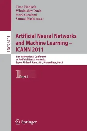 Cover of Artificial Neural Networks and Machine Learning