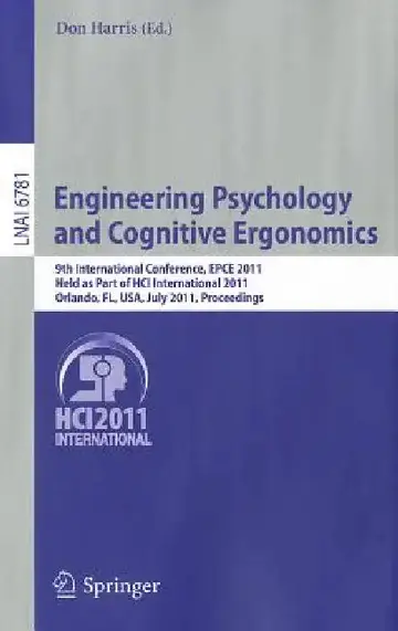 Cover of Engineering Psychology and Cognitive Ergonomics