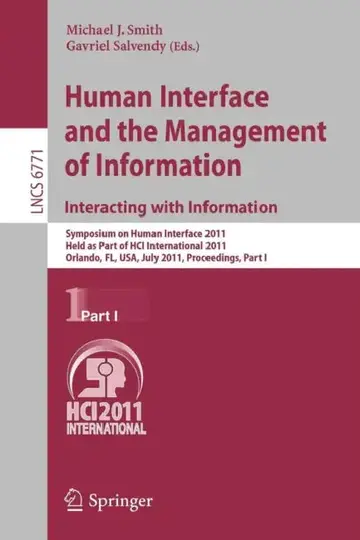 Cover of Human Interface and the Management of Information. Interacting with Information