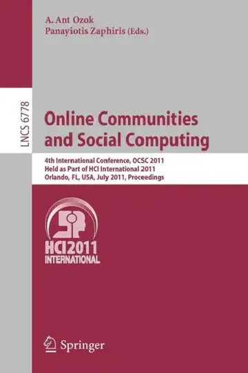 Cover of Online Communities and Social Computing