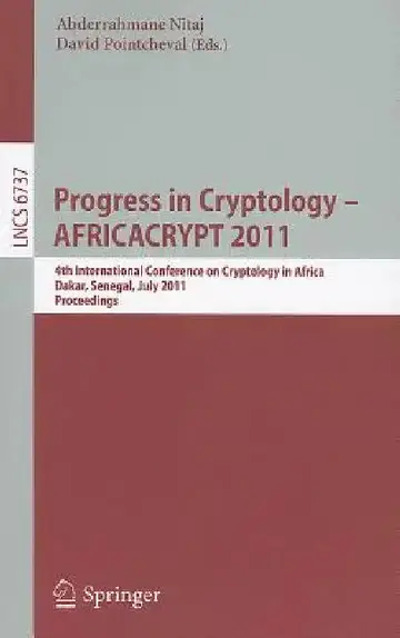 Cover of Progress in Cryptology - AFRICACRYPT 2011